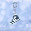 14 Colors Designer Mini 3D Sneaker Keychain Men Women Kids Key Ring Gift Shoes Keychains Handbag Chain Basketball Keychain Silicone