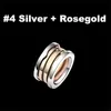 23ss Fashion Titanium Steel Zero Ring Anillos de pareja para hombres y mujeres Anillo de banda que incluye caja