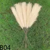 Sublimation Decorative Flowers & Wreaths 1Branch 12Forks 86cm Artificial Pampas Grass Decor Fake Reed Simulation Flower Plant Wedding Party