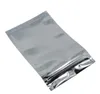 Sac d'emballage en plastique transparent à fermeture éclair, en aluminium transparent, stockage des aliments pour pochettes en Poly à fermeture éclair, sacs en aluminium Mylar à fermeture refermable