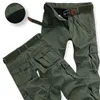 Vinterförtjock Fleece Army Cargo Tactical Pants Overaller Mäns Militär Bomull Casual Byxor Varm Loose Baggy Joger 220325