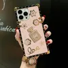 Bling Diamond Glitter Phone Telefle Pose Telefle Rhinestone 3D Flower Perfume Bottle Bottle dla iPhone'a 11 12 13 Pro Max Xsmax