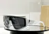 女性のためのシールドマスクマスクサングラスをめぐる輝く黒いユニセックスデザイナーサングラスUV400保護アイウェア付き箱