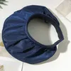 Berretto estivo per protezione solare per donna Fascia per capelli Cappello di protezione UV Berretto parasole Cappello da sole pieghevole traspirante