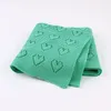 Blankets & Swaddling Eco-friendly100%cottonborn Baby Blanket Babies Soft Quilt Infant Knitted Hollow Heart Swaddle Wrap Toddler