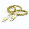1.2m Braided telescopic charging cables Type-C USB micro mobile phone data cable for Android Samsung