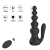 Nxy Anal Toys New Rechargeable Hip Pull Ball 10 Frequency Silicone Anal Plug Waterproof Backyard Masturbator Adult Sex Appeal Products 220621