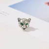 Serve para Pandora Sterling Silver Bracelet 30pcs Cheetah Leopard Beads Charms Para European Snake Charm Chain Moda DIY Jóias Atacado