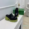 sandales pour femmes été célèbre designer de marque personnalisé talon épais rehaussant les chaussures de la série d'usure extérieure des étudiants