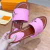 Zapatillas de tacón alto de piel de becerro de charol para mujer, sandalias de tacón grueso de verano a la moda de diseñador de lujo con caja 35-42