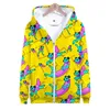 Мужские толстовки толстовок Wamni Wobbledogs Zipper Game Whothirt Fushy Pattern Unisex 3D Casual одежда Fasmen's Fasmen's Fasmen