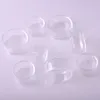 DHL Smoking Pipe Glass wax Ashtray Dish OD 38mm 50mm Oil Ring Dabber Dishs for 10mm 14mm 18mm Mini Nectar Collector Kit Dab Straw bowl