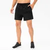 lu-09 Shorts Masculino Verão Solto Esportes Capris Respirável Forrado Elástico Roupa íntima Curta Secagem Rápida Fitness Casual Calças de Corrida Leggings de Academia