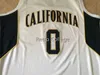 Maglia da basket Xflsp bianca #0 Jaylen Brown California retro College Throwback cucita con qualsiasi numero e nome