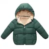 Jackets Baby Kids Jackets Boys Winter Thick Coats Warm Cashmere Outerwear For Girls Hooded Jacket Children Clothes Toddler Overcoat 16Y 220826