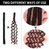 Faux Locs Włosy Kosząciowe 70G/PCS Bogini Cyganka 14 -calowa Pętlona prosta miękka Locs Dreadlock Braids Hair Extension LS07