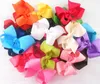 80 st boutique Grosgrain Ribbon Pinwheel Bows 3inch Hair Bows Alligator Clips for Babies Toddlers Teens