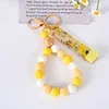 Cute Credit Card Puller Wooden Bracelet Key Rings Acrylic Debit Bank Card Grabber for Long Nail Atm Keychain Cards Clip Nails tools