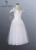 Kobiety White Fairy Profesjonalne balet Długie Tutu ze skrzydłami, La Sylfide Romantyczna Balet Tutu Sukienka Ballerina Dress BT8909
