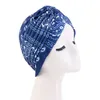 New Paisley Pattern Ruffle Turban Knotted Headwrap beanie Femme Stretch Hijab Arab Hat Bandana Beanie Hair Loss Accessories Turbante