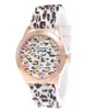 Wristwatches Geneva Watch Leopard Print Silicone 2022 Fashion الطالب غير الرسمي كوارتز مونتر Femmewristwatches Wristwatcheswristwatches
