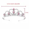 Hårklämmor Barrettes Fashion Princess Bridal Crown Crystal Headdress Accessories Girl Rhinestone Party Wedding AccessHair