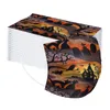 Maschera stampata usa e getta di Halloween Meltblown Spunlace Cloth Bambini Maschera di zucca per adulti