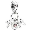 925 Sterling Silver Dangle Charm جديد رائع ودافئ من الذهب الذهب المثالي حبات الأسرة حبة PIT P سوار السحر DIY JOLLOWR3743609