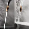 Küchenarmaturen Ly angekommene Wasserhahn Roségold und weißer Waschbecken Mixer 360 -Grad -Rotation Taps