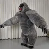 Mascote boneca traje king kong traje inflável para adulto peludo peludo mascote animal halloween veneza vestido de carnaval terno fursuit orangotango