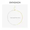 Pendant Necklaces Natural Pearl Link Chain Choker Women Gold Color Stainless Steel Lady Fashion Femme Jewelry 220427