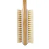 Bath Brushes with Soft and Stiff Bristles, Exfoliating Skin Shower Brush, Specially Long Wooden Handle Bath Tool