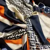 Halsdukar 2022 Summer Silk Headscarf Dam Scarf Sjalar Dam Wraps Mjuk Pashmina Kvinna Echarpe Designer Beach Stole Halsduk Bandana