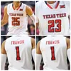 NCAA 농구 Texas Tech Red College 23 Jarrett Culver Jersey 25 Davide Moretti 13 Matt Mooney 11 Tariq Owens 1 Brandone Francis 3 Deshawn Corprew 0 Kyler Edwards