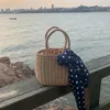 Sacchetti da sera noenname-null estate donne tessute a mano in borse rattan cannuccia la spiaggia di vimini per la spiaggia borsetta borsetta borsetta