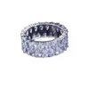 Модельер кольца кольца с двойной дренажной каплей Женские кольца высокий класс 3A Zircon Super Flash Gift Gift Ring Jewelry Jewelry