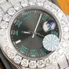 Reloj de diamantes Relojes mecánicos automáticos para hombre 42 mm Zafiro Caja de acero inoxidable Vida impermeable Montre De Luxe Hombres Reloj de pulsera de negocios