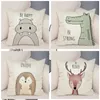 Pillow Case Nordic style Cute Cartoon Animal Print Pillow Cover 45 45cm Cushion Pillows Cases Sofa Home Decor Linen s 220623