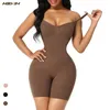 Body Shaper Fajas Colombiaanas naadloze vrouwen bodysuit slanke taille trainer shapewear duw omhoog lifter corset reductoras 220813