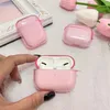 Meio transparente TPU Colorido Soft Shell Fone de Ouvido Carregador Caixa de Proteção Acessórios para Auscultadores para Apple Airpods Capas 1 2 3 Pro