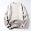Suéteres masculinos Sweater Sweater Designs de moda de malha de machos vestir o pescoço Causal Pullovers Rounding Plus Size L04Men's Olga22