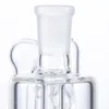 Unique Multi Options 90 Degree Perc Ash Catcher Smoking Accessories 14.5mm Male Joint Clear Glass Dab Oil Rigs For Hookahs ASH-P1001 1002 1003