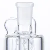 Opzioni multiple uniche 90 gradi Perc Ash Catcher Accessori per fumatori 14,5 mm Giunto maschio Vetro trasparente Dab Oil Rigs per narghilè ASH-P1001 1002 1003