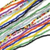 Cintos 10 Pçs Biquíni de Verão Elástico Multicolorido com Frisado Barriga Corrente de Cintura Feminino Boêmio Africano em Camadas Colorido Joia Corporal de PraiaCintos
