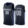 カスタム2021ローンレンジャーディープブルー77 Doncic 30カリー41 Nowitzki 44 Jackson 6 Porzingis Basketball Jersey Men women Youth Jerseys