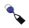 Premium Smoke Colorful Rubber Lighter Sheath Case Plastic Leash Clip to Pants Retractable Reel Metal Keychain Holder SN6603