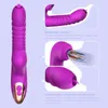 NXY Vibrators Telescopico Riscaldamento Tongue Sucker Vibratore Dildo per le donne Anale Vascale Clitoris Stimolatore Stimolatore sessuale per adulti 18 220401