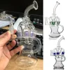 Azul Hitman Bubber Tubulações de Água Bongs 10 polegadas Hookah Masculino Vidro Dab Rig Concentrado Plataformas de Petróleo Hookah Shisha Roxo Verde 14mm Tigela