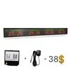 Indoor 4 city LED display world time and date converter remote control wall mounted high brightness hotel digital clock / Airport