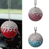 Interieur decoraties auto bling kristallen ball hangers strass hanging ornamenten auto achteruitkijk spiegel decor auto-stylinginterior